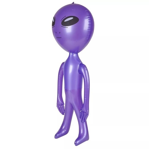 Other - Purple Inflatable Alien Figure 36”